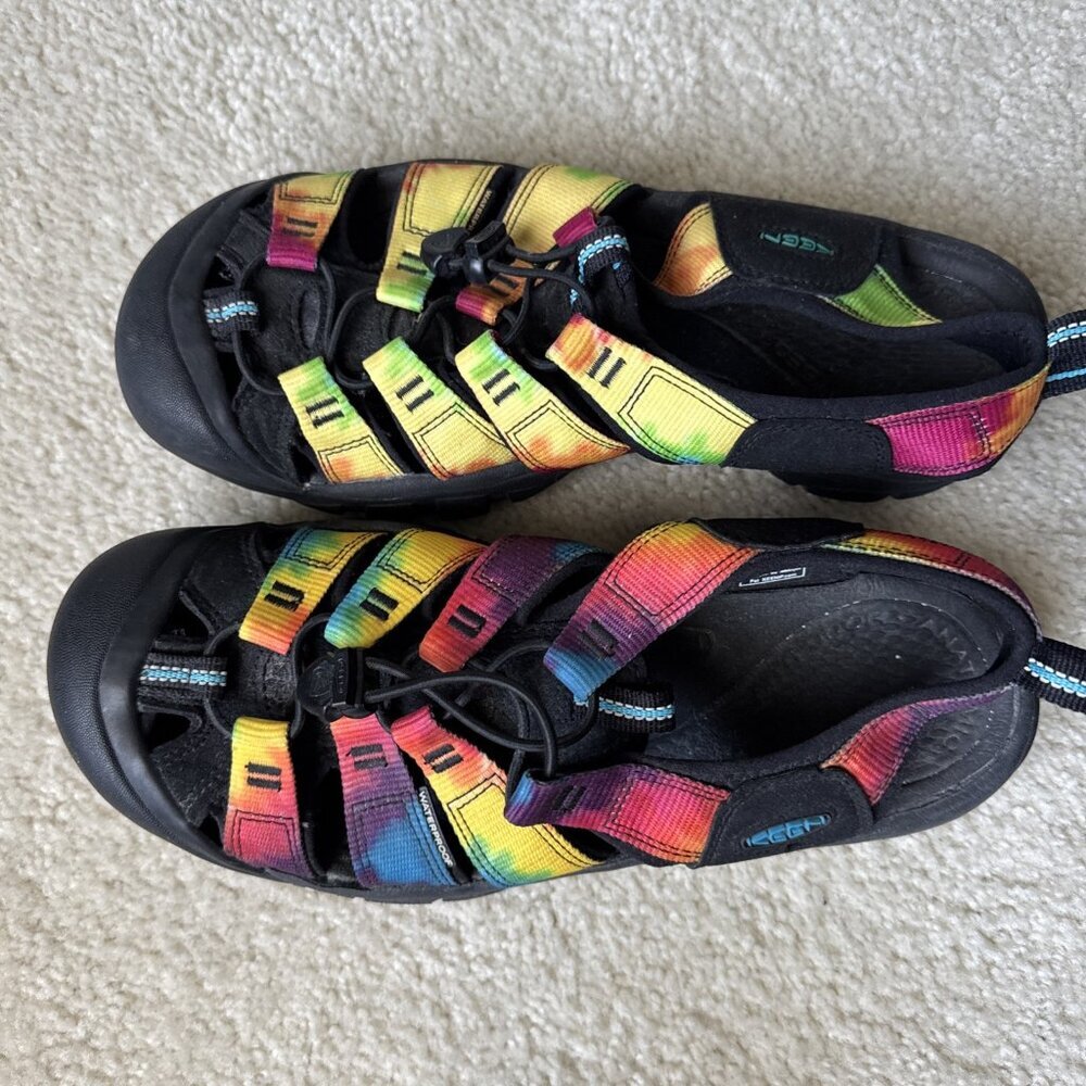 Keen Men 10.5 Newport H2 Water Sandal Rainbow Outdoor Rubber Hiking Sandals - Picture 2 of 5